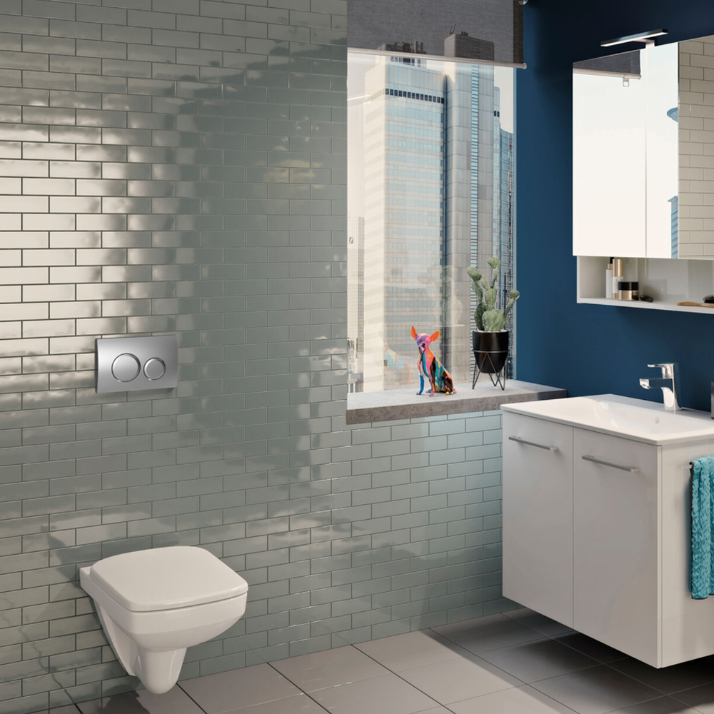 Bastidor para inodoro suspendido Geberit Duofix Alpha 112 cm con cisterna empotrada 12 cm
