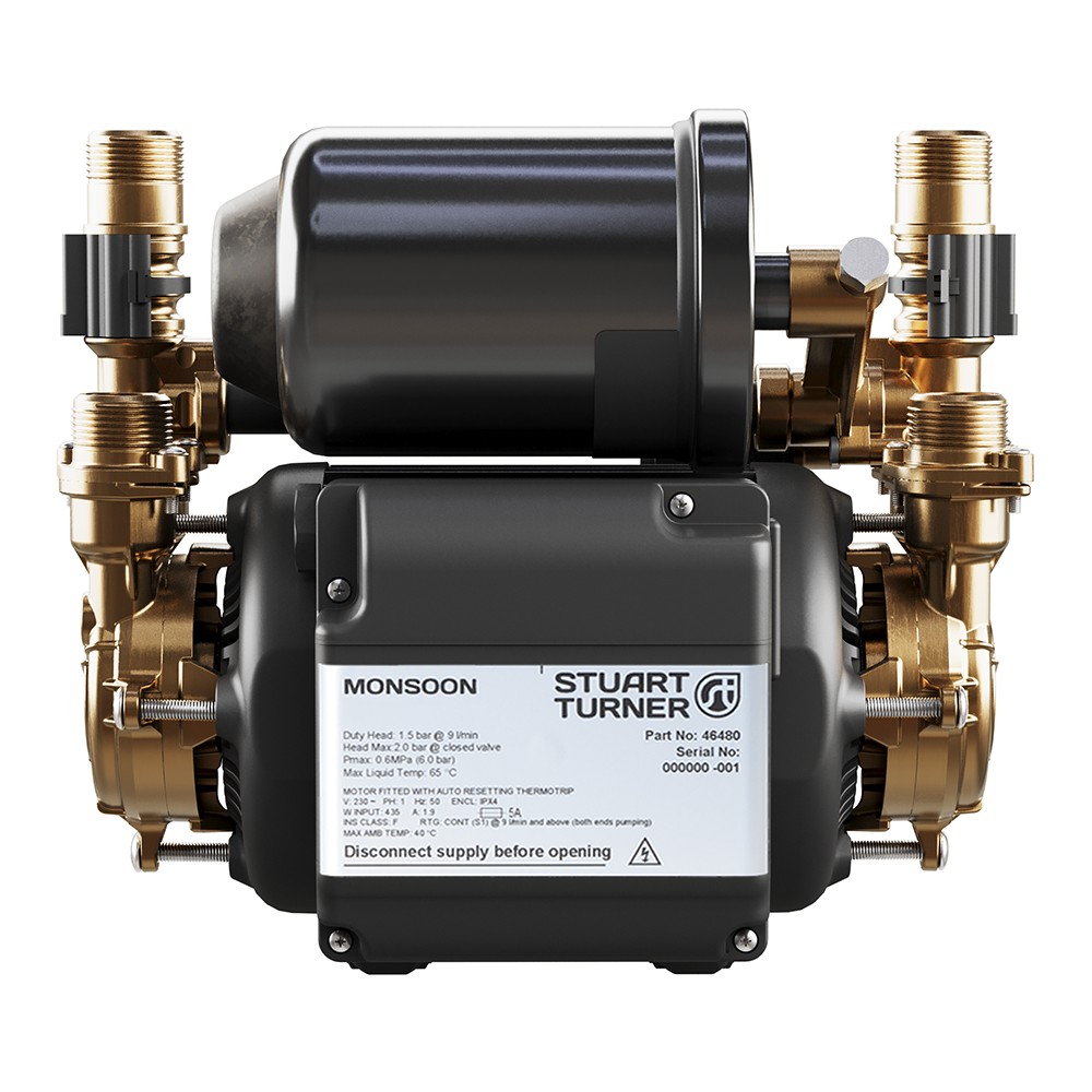 Bomba para ducha Stuart Turner Monsoon Universal U3.0 Bar Twin 3,0 bar 46410
