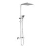 Columna de ducha termostática Milan Modern Square rociador 300 × 300 mm y teleducha