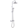 Columna de ducha termostática SENSEA Essential rociador redondo Ø230 mm cromado