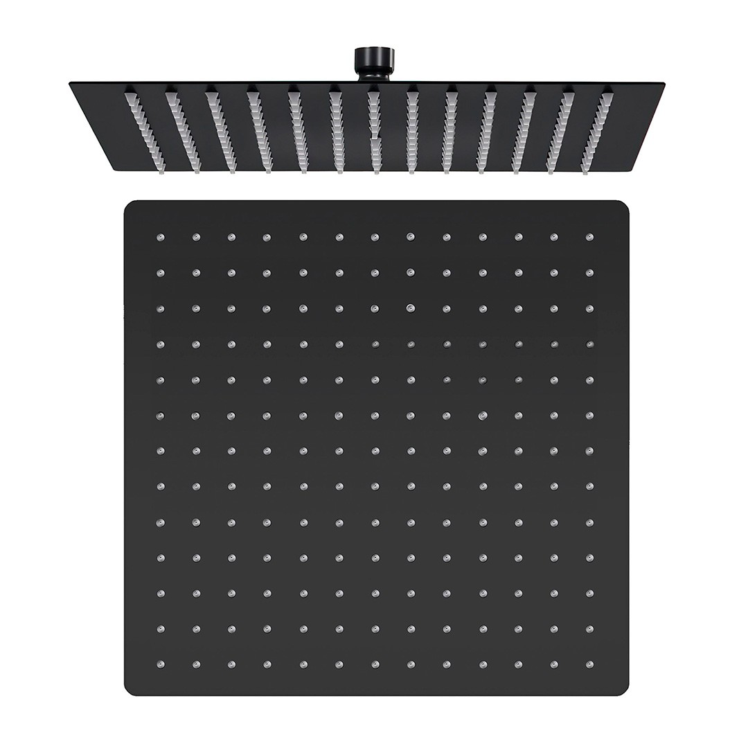 Conjunto de ducha empotrado monomando Valaz Tajo enrasado en techo rociador 300 mm