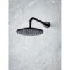 Conjunto de ducha empotrado termostático Scudo Core Round rociador 235 mm negro mate