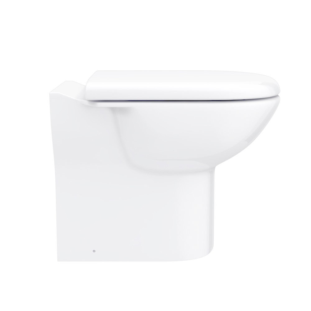 Conjunto lavabo e inodoro 2 en 1 Alaska adosado a pared 500 mm 6/4 l asiento amortiguado