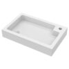 Conjunto lavabo e inodoro 2 en 1 Alaska adosado a pared 500 mm 6/4 l asiento amortiguado