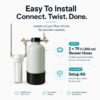 Descalcificador de ducha Soft Water Care de intercambio iónico con filtro ACF