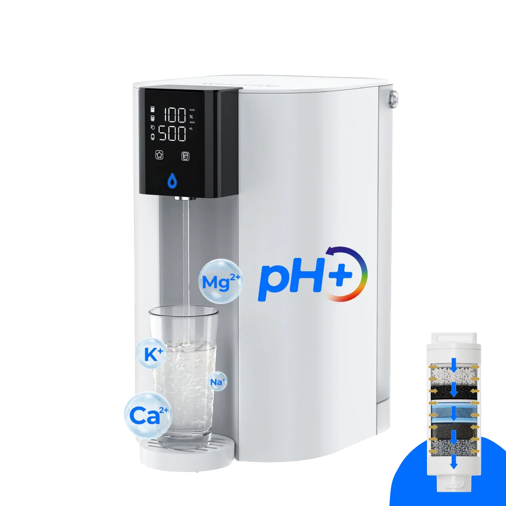 Dispensador de ósmosis inversa de sobremesa Waterdrop C1SL 75 GPD 7 etapas alcalino