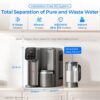 Dispensador de ósmosis inversa de sobremesa Waterdrop M6HG 75 GPD 8 etapas agua caliente