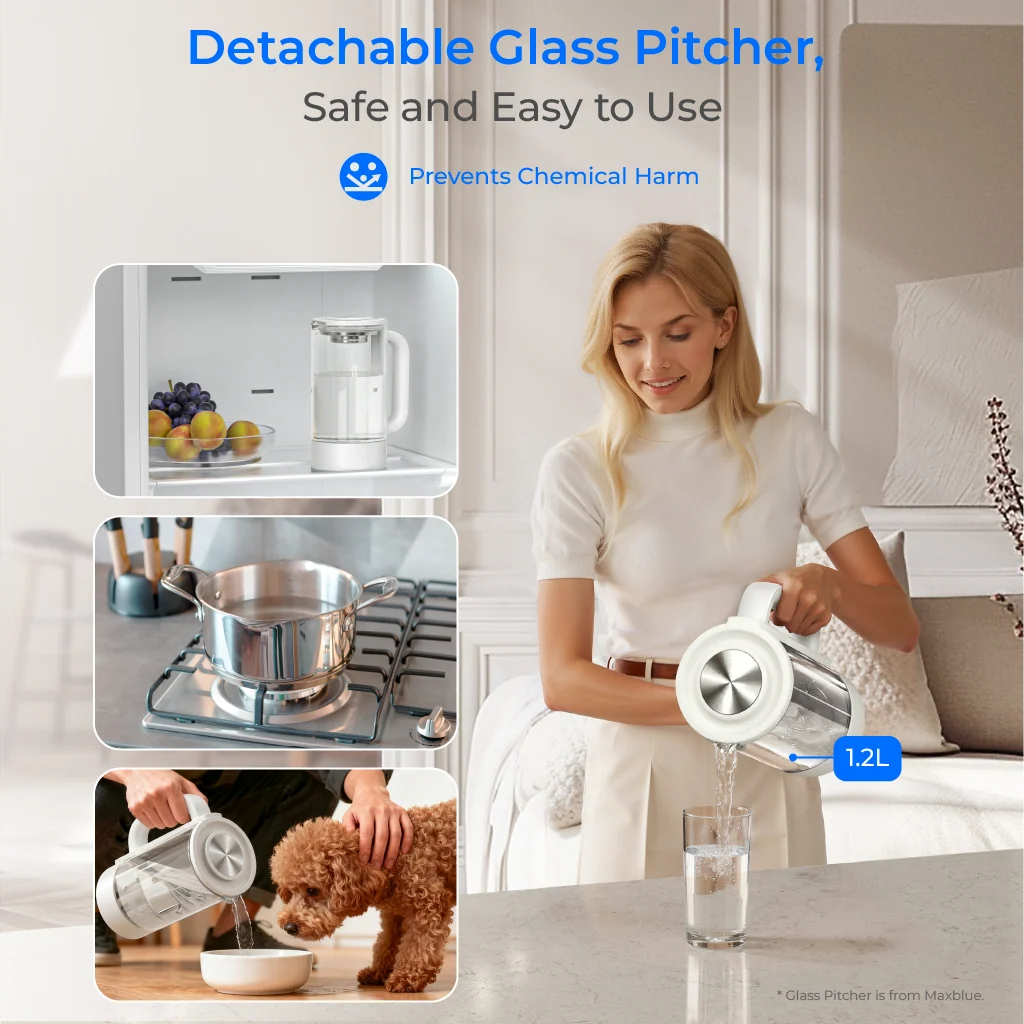 Dispensador de ósmosis inversa de sobremesa Waterdrop M6SL 75 GPD 8 etapas mineral