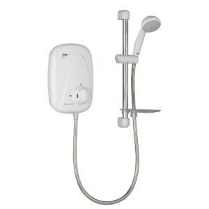 Ducha con bomba termostática Mira Vigour blanco/cromado