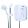 Ducha con bomba termostática Triton AS2000SR Silent Running blanco/cromado