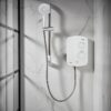 Ducha con bomba termostática Triton AS2000SR Silent Running blanco/cromado