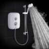 Ducha eléctrica con bomba Mira Elite SE 9,8 kW blanco/cromado