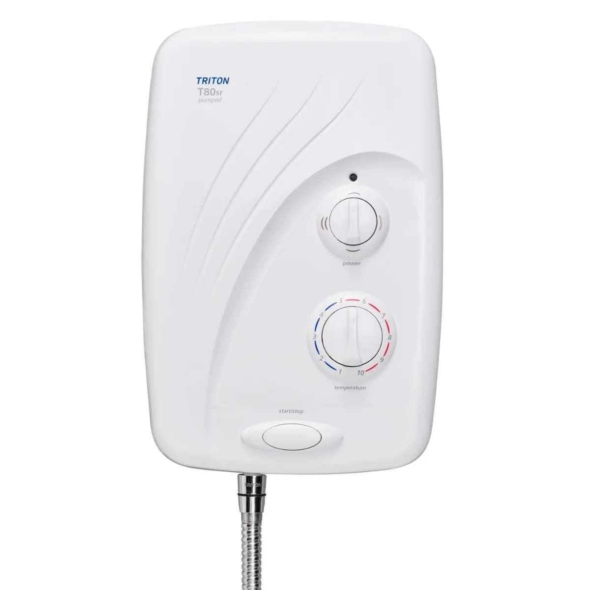 Ducha eléctrica con bomba Triton T80SR 8,5 kW blanco/cromado