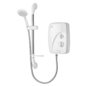 Ducha eléctrica con bomba Triton T80SR 8,5 kW blanco/cromado