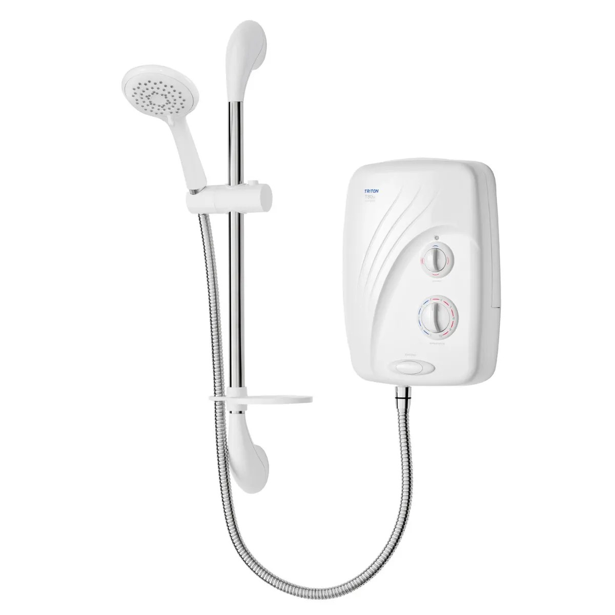 Ducha eléctrica con bomba Triton T80SR 8,5 kW blanco/cromado