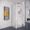 Ducha eléctrica de doble salida Mira Decor Dual 10,8 kW plata cálida