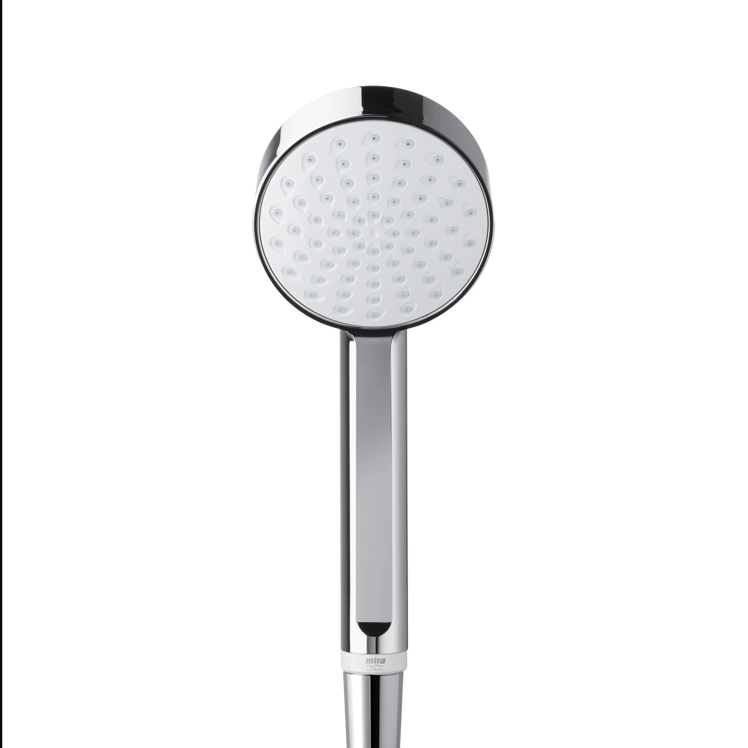 Ducha eléctrica de doble salida Mira Decor Dual 10,8 kW plata cálida