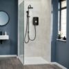 Ducha eléctrica de doble salida Triton Amala DuElec 9,5 kW negro/latón cepillado