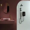 Ducha eléctrica de doble salida Triton Amala DuElec 9,5 kW negro/latón cepillado