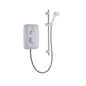 Ducha eléctrica Mira Jump Multi-Fit 8,5 kW blanco/cromado