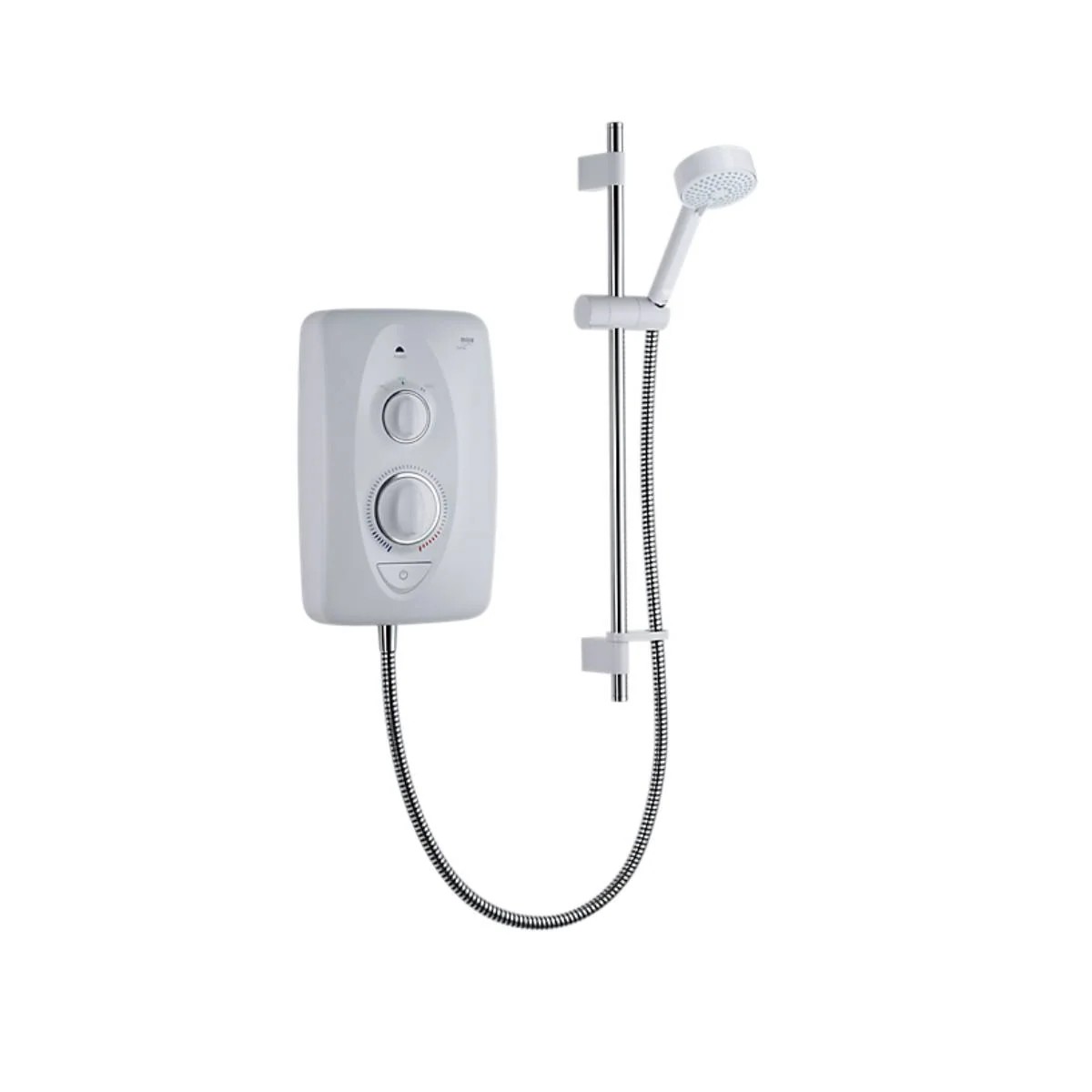 Ducha eléctrica Mira Jump Multi-Fit 8,5 kW blanco/cromado