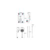 Ducha eléctrica Mira Jump Multi-Fit 8,5 kW blanco/cromado