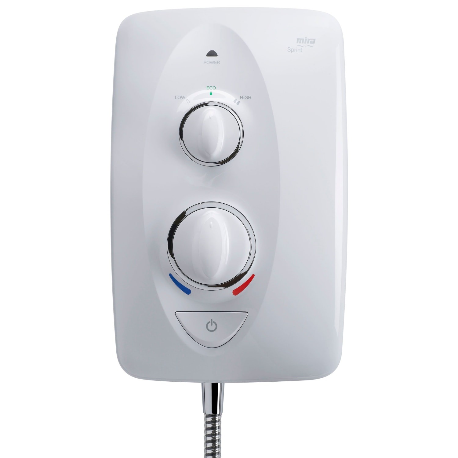 Ducha eléctrica Mira Sprint Multi-Fit 8,5 kW blanco/cromado