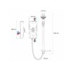 Ducha eléctrica termostática Mira Advance Flex 8,7 kW blanco/cromado