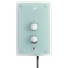 Ducha eléctrica termostática Mira Azora 9,8 kW vidrio esmerilado/cromado