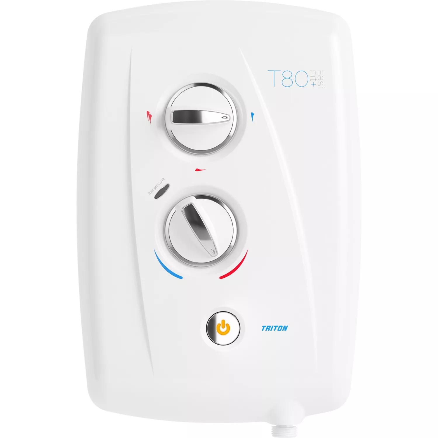 Ducha eléctrica Triton T80 Easi-Fit+ 8,5 kW blanco/cromado