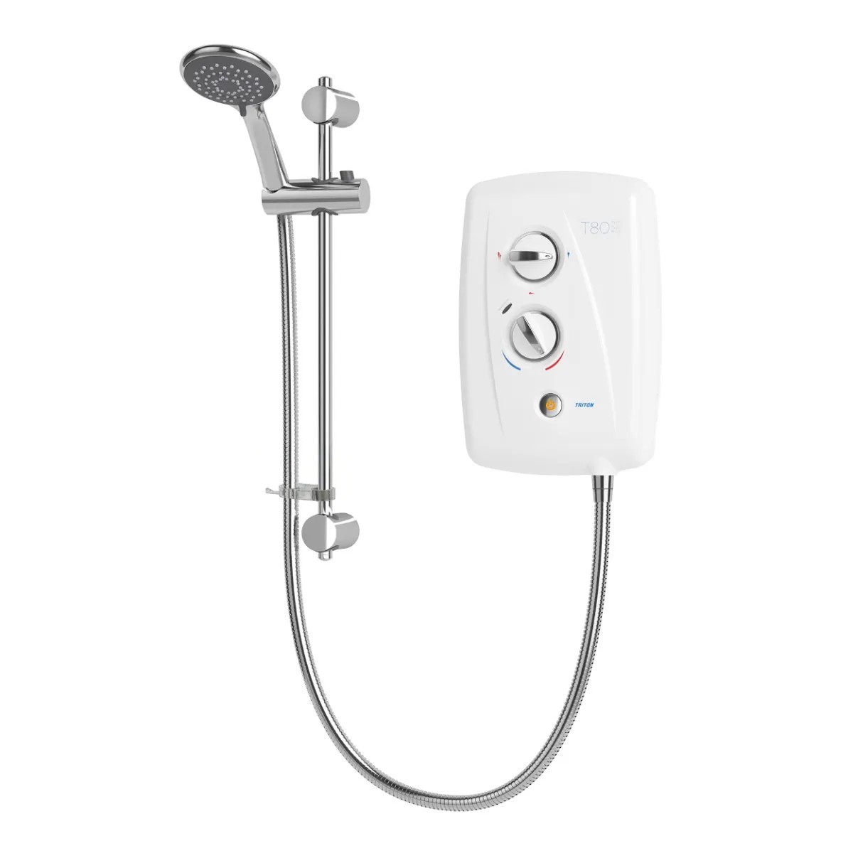 Ducha eléctrica Triton T80 Easi-Fit+ 8,5 kW blanco/cromado