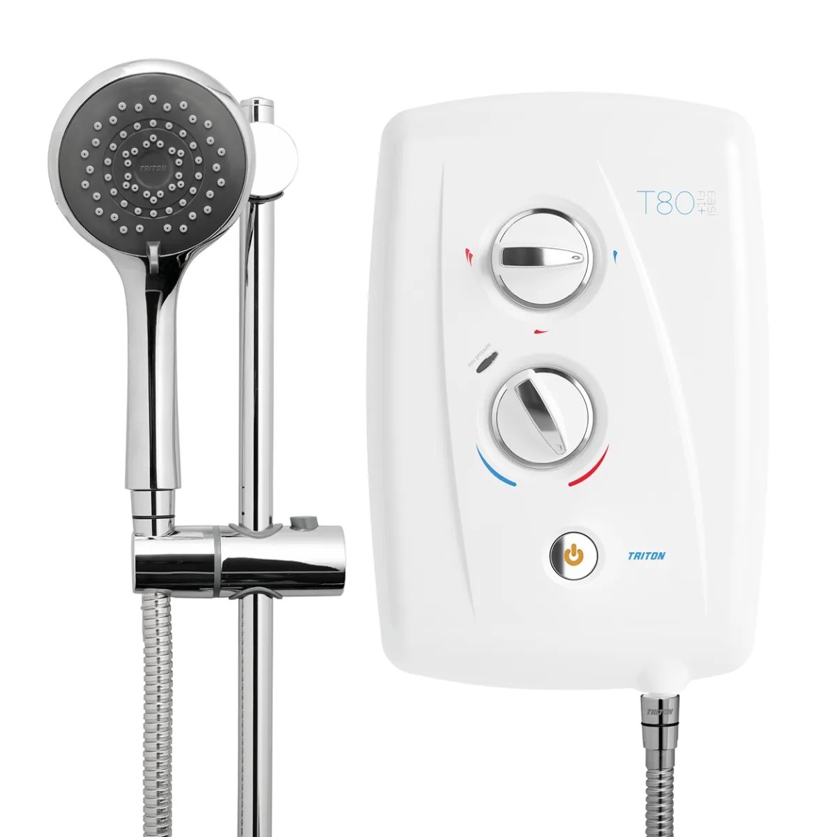 Ducha eléctrica Triton T80 Easi-Fit+ 8,5 kW blanco/cromado