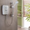 Ducha eléctrica Triton T80Z Fast-Fit 8,5 kW blanco/cromado