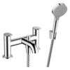Grifo baño-ducha Hansgrohe Vernis Blend 2 orificios con teleducha 100 mm cromado