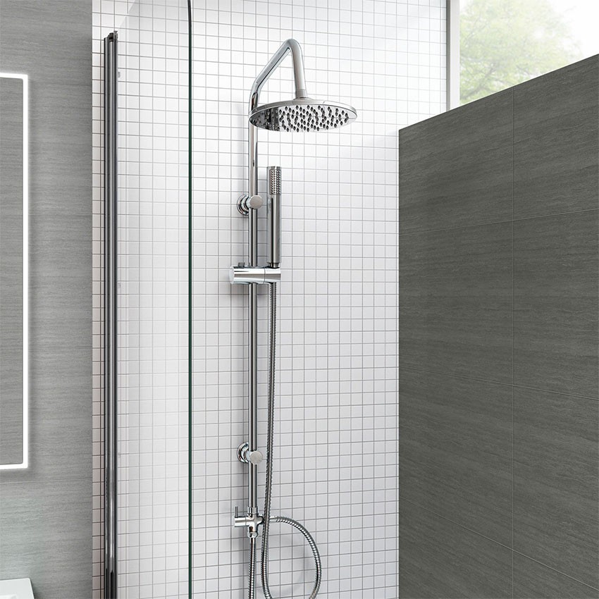 Grifo baño-ducha termostático Bathroom House Soho de repisa con barra rígida 3 vías