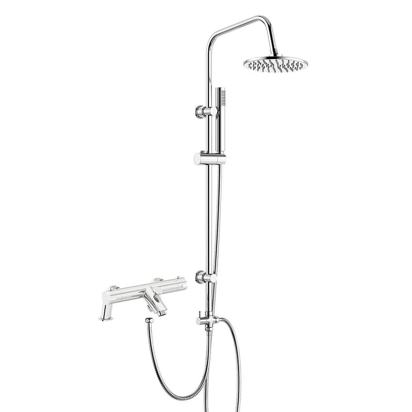 Grifo baño-ducha termostático Bathroom House Soho de repisa con barra rígida 3 vías