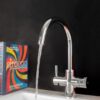 Grifo de agua hirviendo 4 en 1 QETTLE Original agua filtrada depósito 2 L cromado
