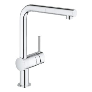 Grifo de cocina GROHE Minta caño extraíble en L giratorio 360° cromado