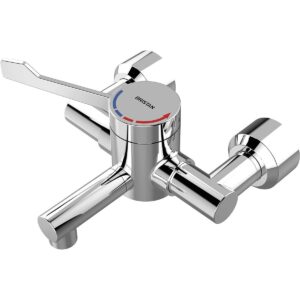 Grifo de lavabo Bristan H64WMT2 termostático mural TMV3 HTM64 palanca cromado