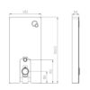 Inodoro bidé adosado a pared Purificare Rimless con mueble de vidrio Hako blanco
