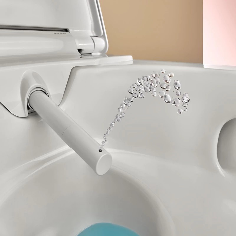 Inodoro bidé suspendido Geberit AquaClean Alba Rimless con app