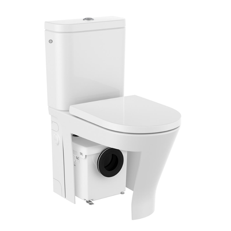 Inodoro con triturador integrado Roca The Gap Round D-Trit A34T0N2000