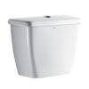 Inodoro de cisterna baja Delphi Trade pulsador 6/3 l con tubo de descarga