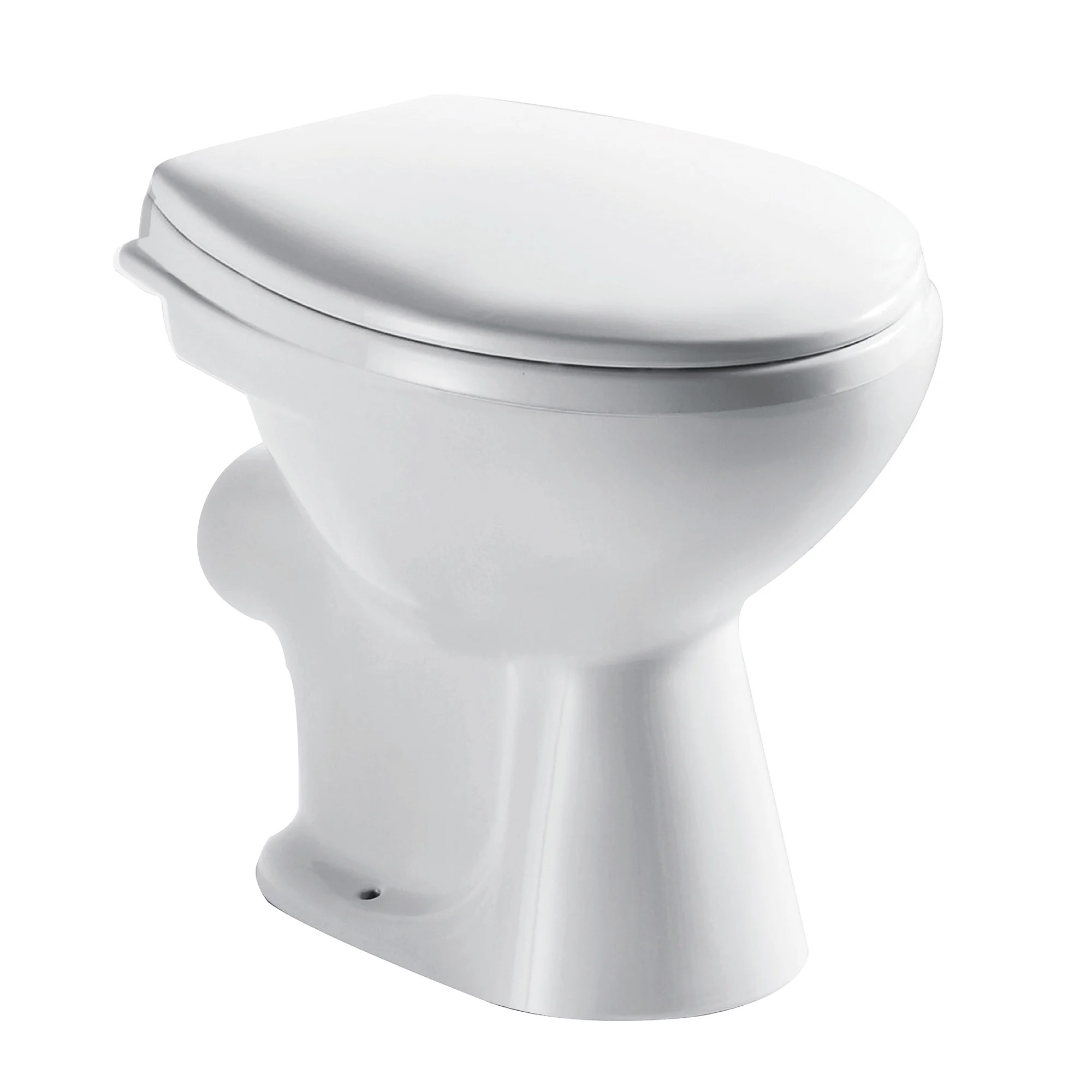 Inodoro de cisterna baja Delphi Trade pulsador 6/3 l con tubo de descarga