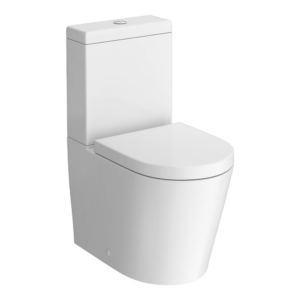 Inodoro de tanque bajo adosado a pared Arezzo Rimless 650 mm 6/4 l asiento amortiguado