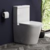 Inodoro de tanque bajo adosado a pared Arezzo Rimless 650 mm 6/4 l asiento amortiguado
