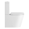 Inodoro de tanque bajo adosado a pared Arezzo Rimless 650 mm 6/4 l asiento amortiguado