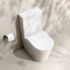 Inodoro de tanque bajo adosado a pared Loma sin brida 620 mm asiento amortiguado
