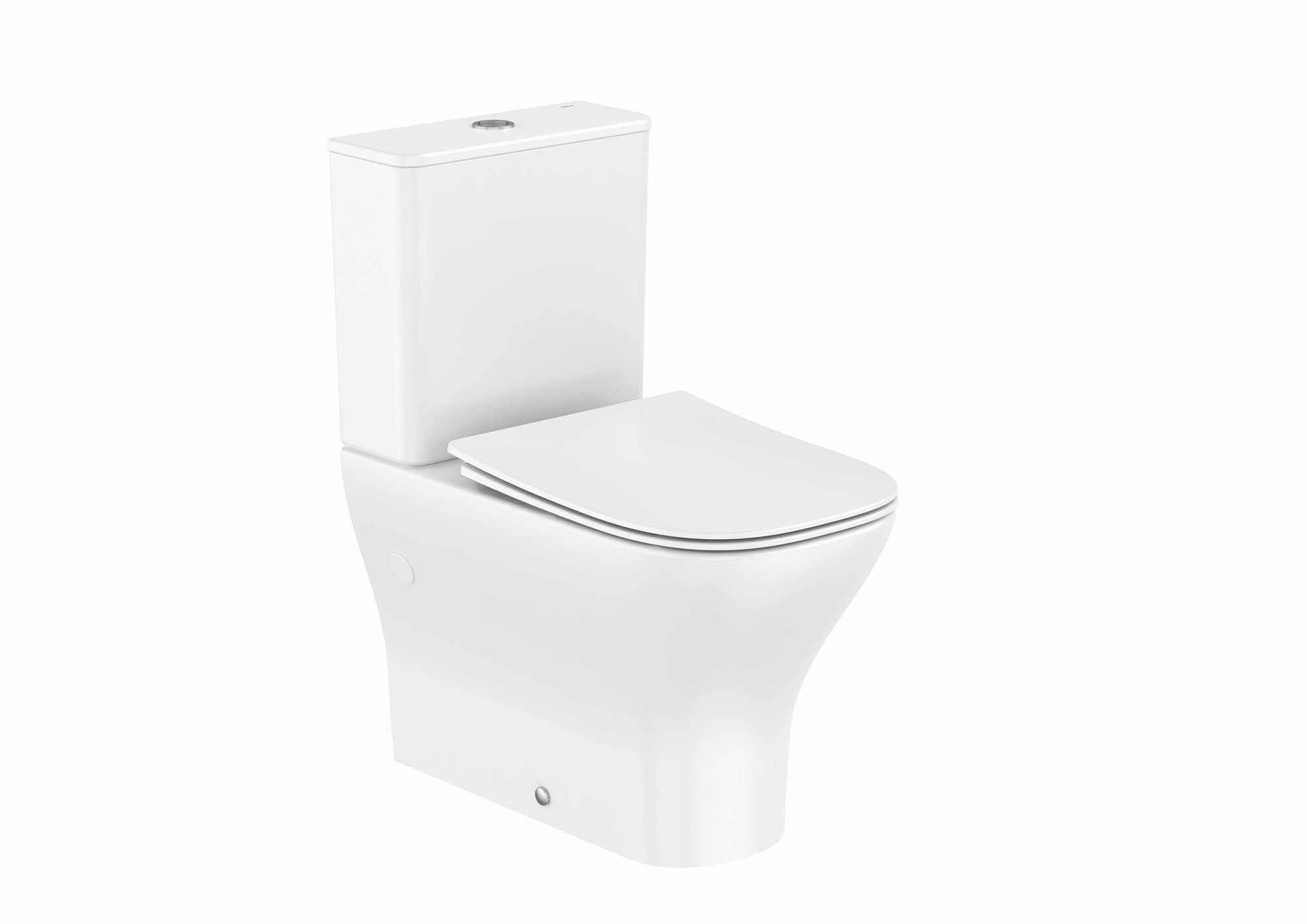 Inodoro de tanque bajo adosado a pared Roca Adagio Compact Rimless Vortex 630 mm 4,5/3 l