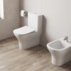 Inodoro de tanque bajo adosado a pared Roca Adagio Compact Rimless Vortex 630 mm 4,5/3 l